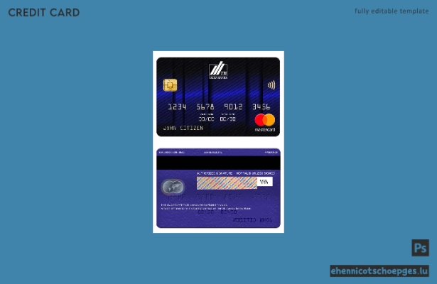 Beispielvorschau der Mastercard der slowakischen Tatra Bank